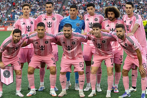 Inter Miami Starting XI during New England Revolution vs Inter Miami on July 9, 2025