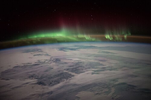 NASA astronaut Scott Kelly took this aurora image over Canada on Jan. 21, 2016