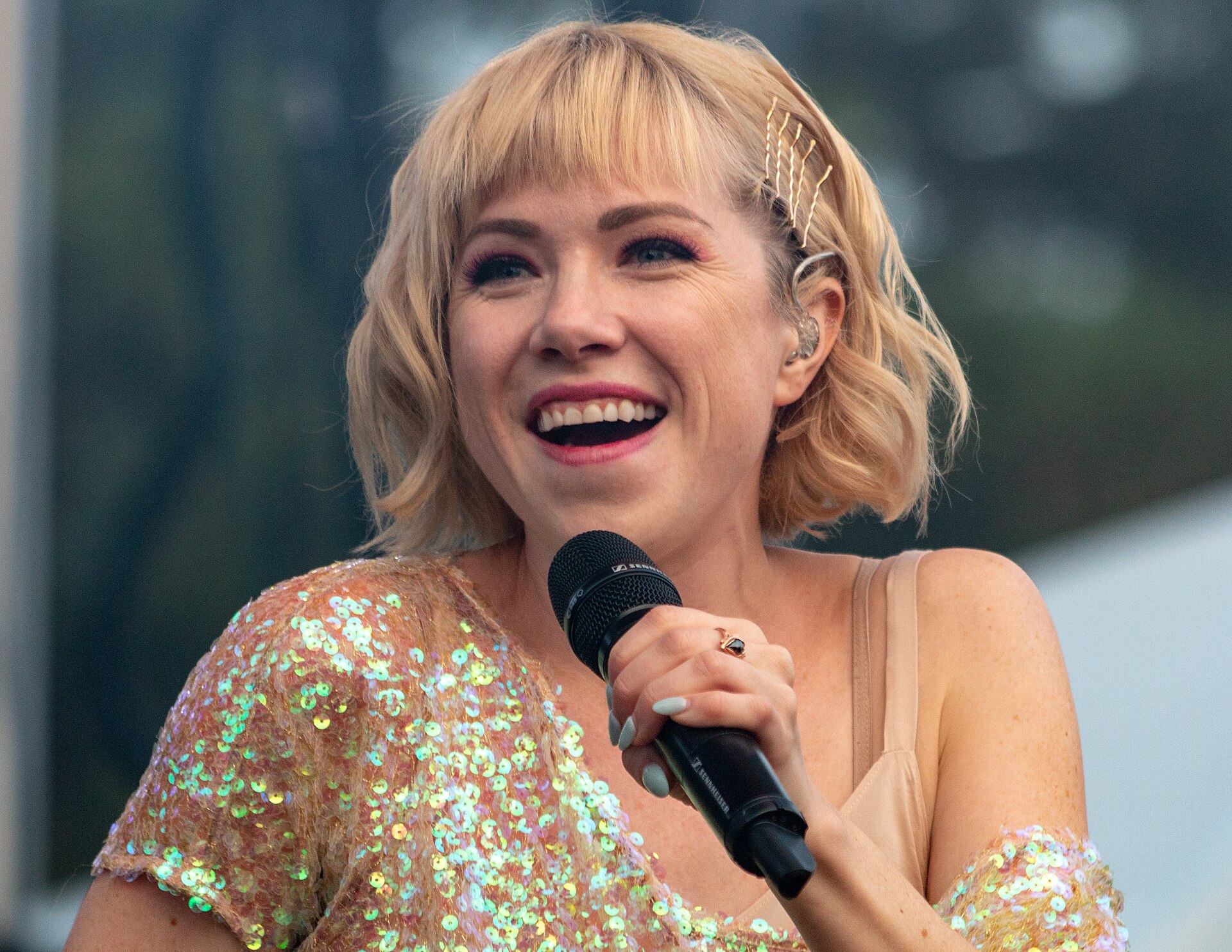 Carly Rae Jepsen performing at at Riverfest Elora 2018