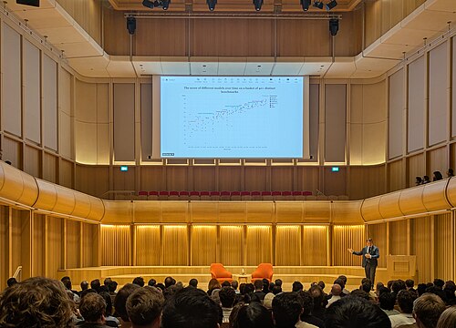 Jack Clark, co-founder of Anthropic, giving a talk on AI at the Schwarzman Centre in Oxford