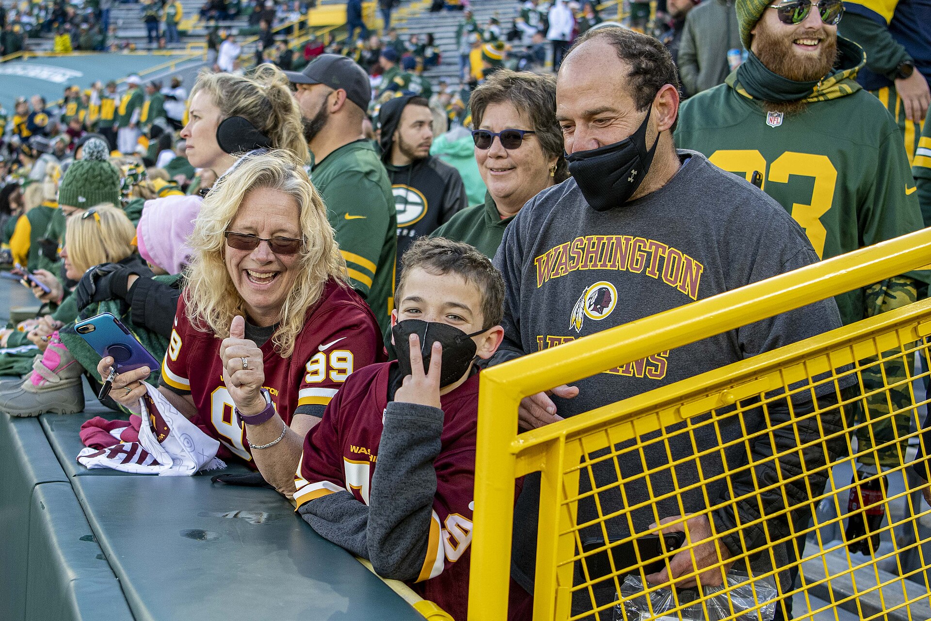 All-Pro Reels — Washington Football Team at Green Bay Packers from Lambeau Field, Green Bay, Wisconsin, October 24th, 2021 (All-Pro Reels Photography)