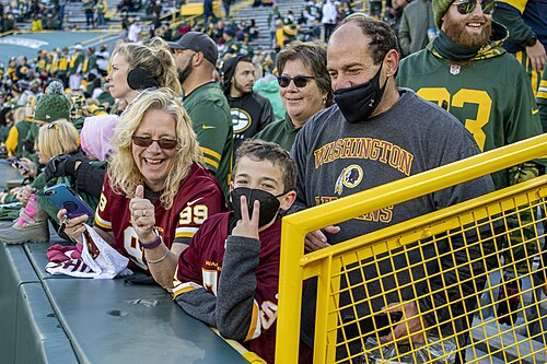 All-Pro Reels — Washington Football Team at Green Bay Packers from Lambeau Field, Green Bay, Wisconsin, October 24th, 2021 (All-Pro Reels Photography)