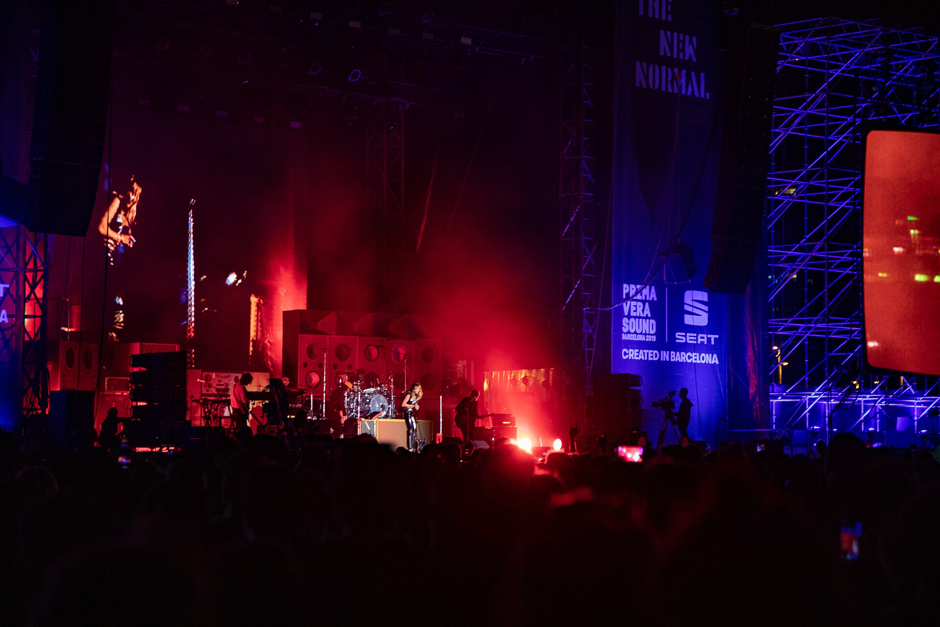 Miley Cyrus performing at Primavera Sound 2019.