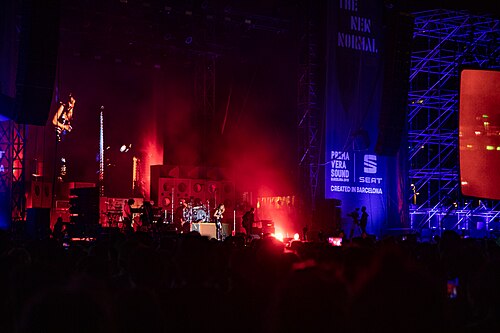 Miley Cyrus performing at Primavera Sound 2019.